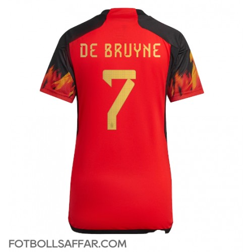 Belgien Kevin De Bruyne #7 Hemmatröja Dam VM 2022 Kortärmad